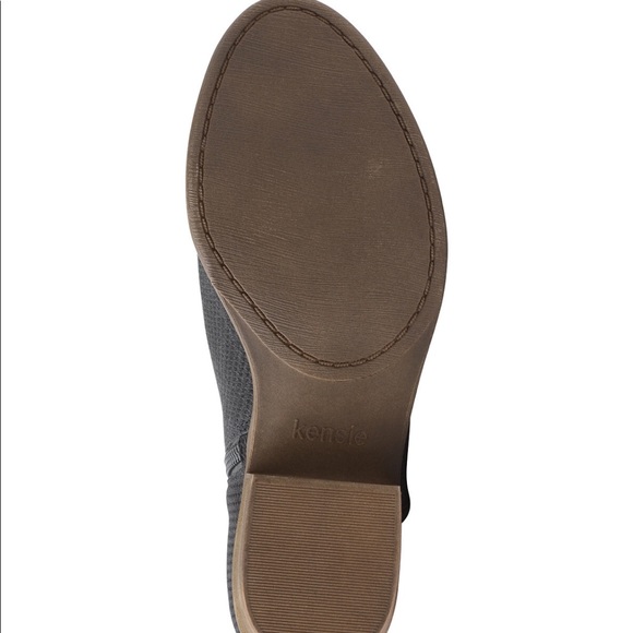 Kensie Gerona Perforated Dark Grey Suede Bootie - Picture 9 of 9